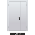 Дверь металлическая двупольная противопожарная Ei 60. 1680 x  2440  выс., фото 1