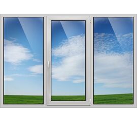 Окно металлоплатиковое (ПВХ) Rehau INTELLIO 80  2040x1400 выс. Белый/Белый, фото 1