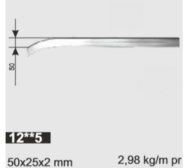 Направляющая горизонтальная R=254 L=4,4 м укороченная, фото 1