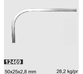 Направляющая горизонтальная 76,2 мм R=381 L=4,55 м, фото 1