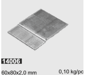 Пластина для стыка горизонтальной и вертикальной направляющих ПРЯМАЯ, фото 1
