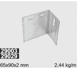 Угол вертикальный L=6,0 м (нерж), фото 1