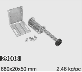 Амортизатор пружинный L=500 мм (нерж), фото 1