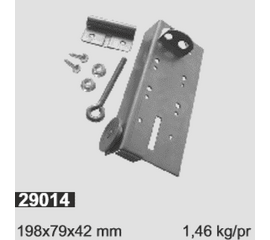 Кронштейн нижний для ролика универсальный (нерж), фото 1