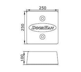 Бампер резиновый 250х250х100, фото 1