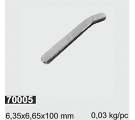 Шпонка 6,35х6,35х100 мм, фото 1