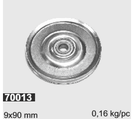 Ролик для троса обводной D=75 мм (сталь), фото 1