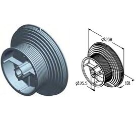 Барабан CD120H для подъёмных секционных ворот, фото 1