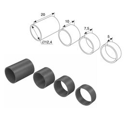 Комплект втулок распорных пластиковых для подъёмных секционных ворот, фото 1