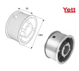 Барабан М076, H30 для низкого подъема для подъёмных секционных ворот, фото 1