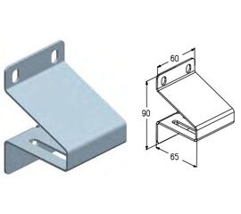 Кронштейн верхний RBI125 для подъёмных секционных ворот, фото 1