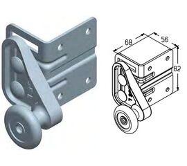 Кронштейн верхний RBG900R-SS для подъёмных секционных ворот, фото 1