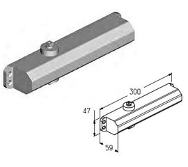 Доводчик дверной DP0207 для подъёмных секционных ворот, фото 1