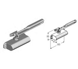 Доводчик дверной Grand F-65 для подъёмных секционных ворот, фото 1