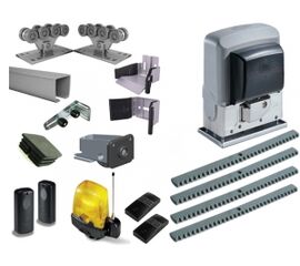 Комплектующие для откатных (сдвижных) ворот весом до 450 кг или шириной до 4м (набор-комплект) с комплектом автоматики CAME BX-68 FULL, фото 1