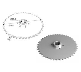 Звездочка для дополнительного вала для подъёмных секционных ворот, фото 1