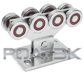 Опора (каретка) роликовая МИКРО для откатных (сдвижных) ворот, фото 1