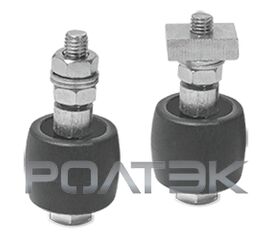 Ролик нейлоновый с набором крепежа «стандарт» для откатных (сдвижных) ворот, фото 1