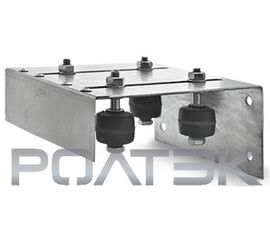 Кронштейн двойной с боковым креплением для откатных (сдвижных) ворот, фото 1