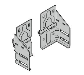 Роликовая опора RB 017 (слева, оцинкованная), фото 1