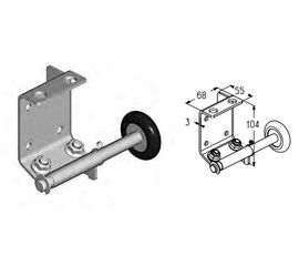Кронштейн нижний для подъёмных секционных ворот, фото 1