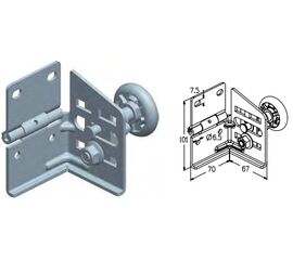 Кронштейн боковой для подъёмных секционных ворот, фото 1