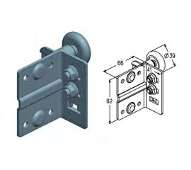 Кронштейн роликовый верхний для подъёмных секционных ворот, фото 1