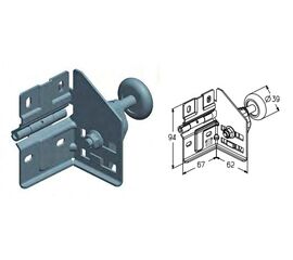 Кронштейн роликовый боковой для подъёмных секционных ворот, фото 1