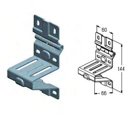 Кронштейн роликовый боковой для подъёмных секционных ворот, фото 1