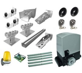 Комплектующие для откатных (сдвижных) ворот весом до 450 кг или шириной до 4 м (набор-комплект фурнитуры) с комплектом автоматики AN-MOTORS ASL500KIT, фото 1