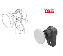 Комплект держателя ролика бокового левый для подъёмных секционных ворот, фото 1
