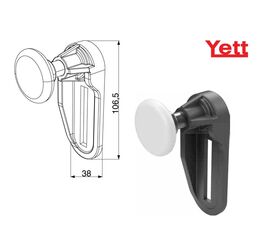 Комплект держателя ролика верхнего правый для подъёмных секционных ворот, фото 1