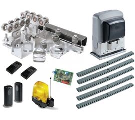 Комплектующие для откатных (сдвижных) ворот весом до 500 кг или шириной до 4,5 м (набор-комплект) с комплектом автоматики CAME BX-68 FULL, фото 1