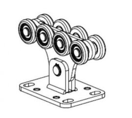 Опора (каретка) роликовая (стальные ролики) SGN.01.150 для откатных (сдвижных) ворот, фото 1