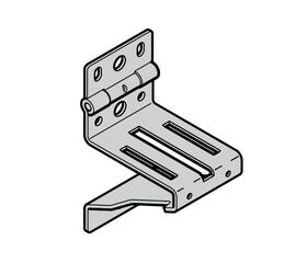 Роликовая опора, строительная глубина 67 (RB15 S, оцинкованное исполнение), фото 1