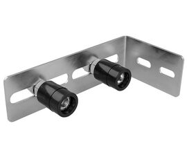 Скоба направляющая верхняя с 2 роликами, 0-134 мм, для откатных (сдвижных) ворот, фото 1