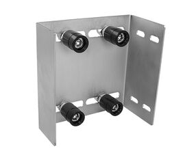 Скоба направляющая верхняя с 4 роликами, 0-124 мм, для откатных (сдвижных) ворот, фото 1