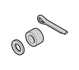 Комплект: 1 дистанционное кольцо, для направляющих N, L, BL, H (1 шплинт 3 × 18, 1 шайба 13), фото 1