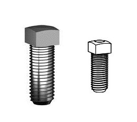 Болт специальный (3/8"х1 1/2") для подъёмных секционных ворот, фото 1
