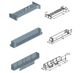 Комплект крепежный FWO145F для подъёмных секционных ворот, фото 1