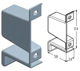 Заглушка WD16PL для подъёмных секционных ворот, фото 1