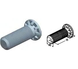 Болт М6х16 M6x16BP для подъёмных секционных ворот, фото 1