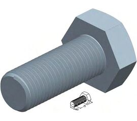 Болт М10х25 M10x25B для подъёмных секционных ворот, фото 1