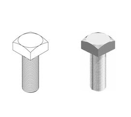 Болт специальный (3/8"х2") для подъёмных секционных ворот, фото 1
