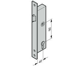 Замок «антипаника» 40 / 92 / 9 для калитки и боковой двери, самозапирающийся, с автоматически запира, фото 1