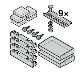Комплект: крепежный материал для составной рамы (125), фото 1
