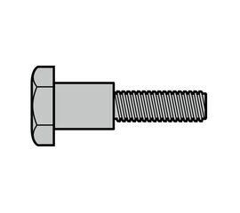 Призонный болт (M6 × 20 T30, оцинкованный), фото 1