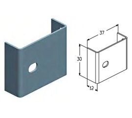 Скоба для подъёмных секционных ворот, фото 1