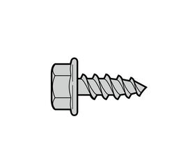 Самонарезающий винт по металлу с шестигранной головкой (A 6,5 × 16, из нерж. стали), фото 1