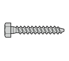 Шуруп по дереву с шестигранной головкой (10 × 70), фото 1